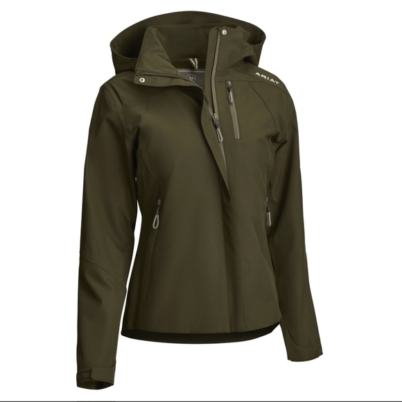 Ariat Other - Ariat Ladies Coastal Waterproof Jacket, Relic, Size Medium Olive green